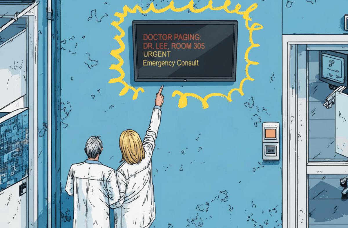 Staff communication display