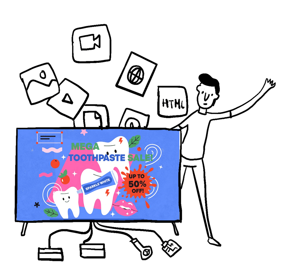 Store advert playlist for vendors