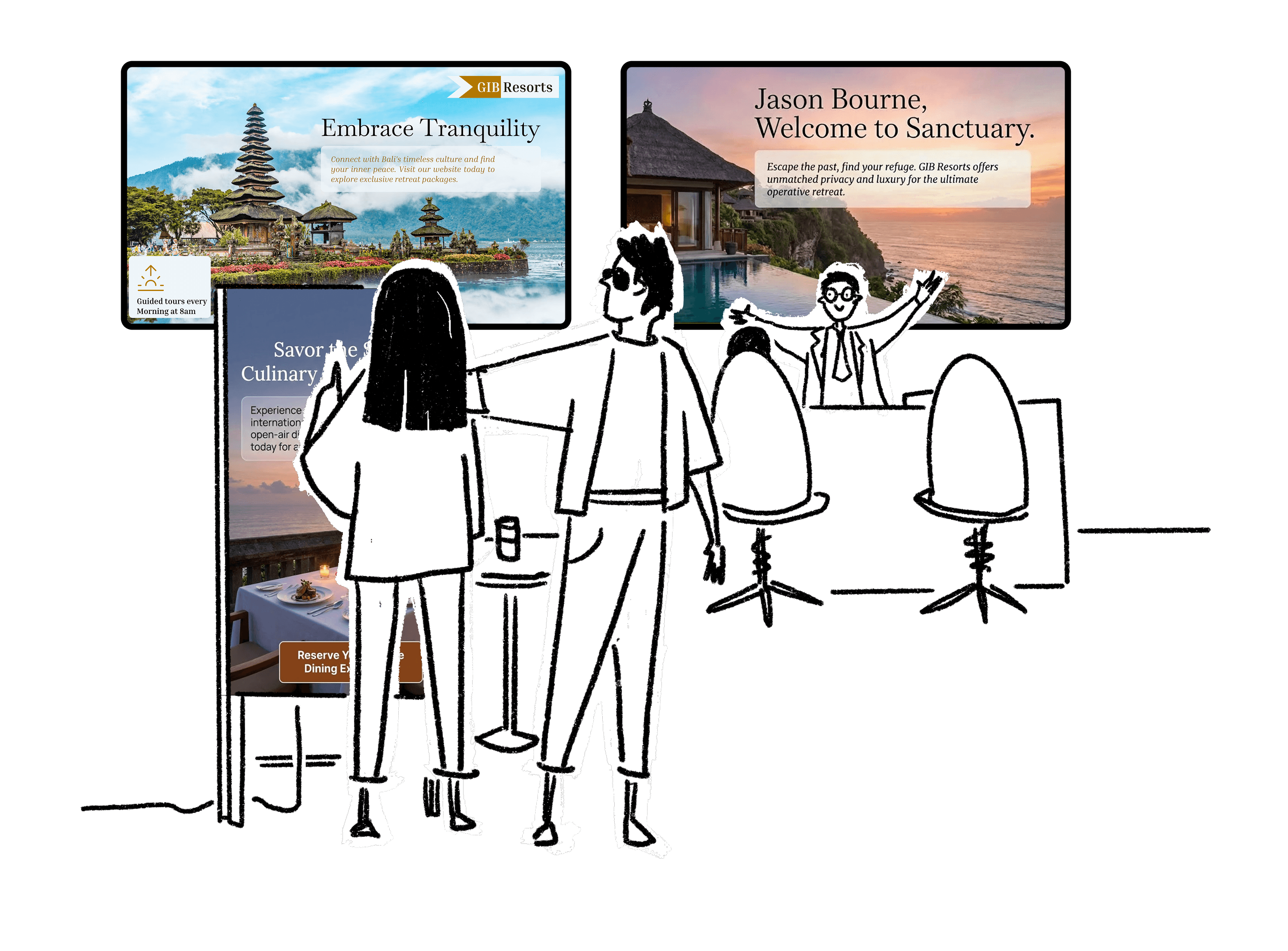 Resort and Hotel Digital Signage Display